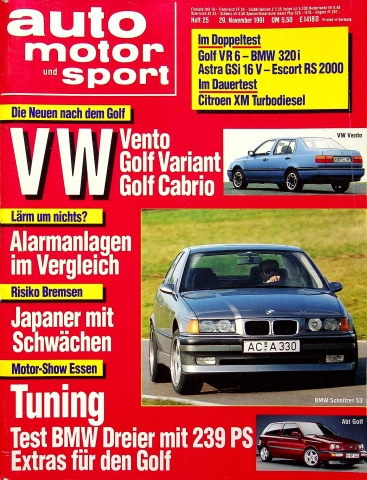 Deckblatt Auto Motor und Sport (26/1991)